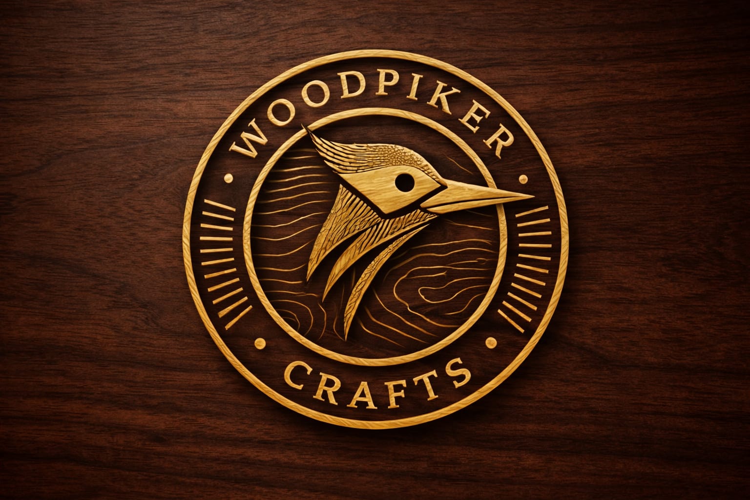 Woodpiker Crafts logo